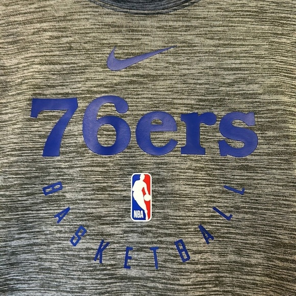 Nike Philadelphia‎ 76ers Crewneck Sweatshirt Size S - Picture 2 of 7